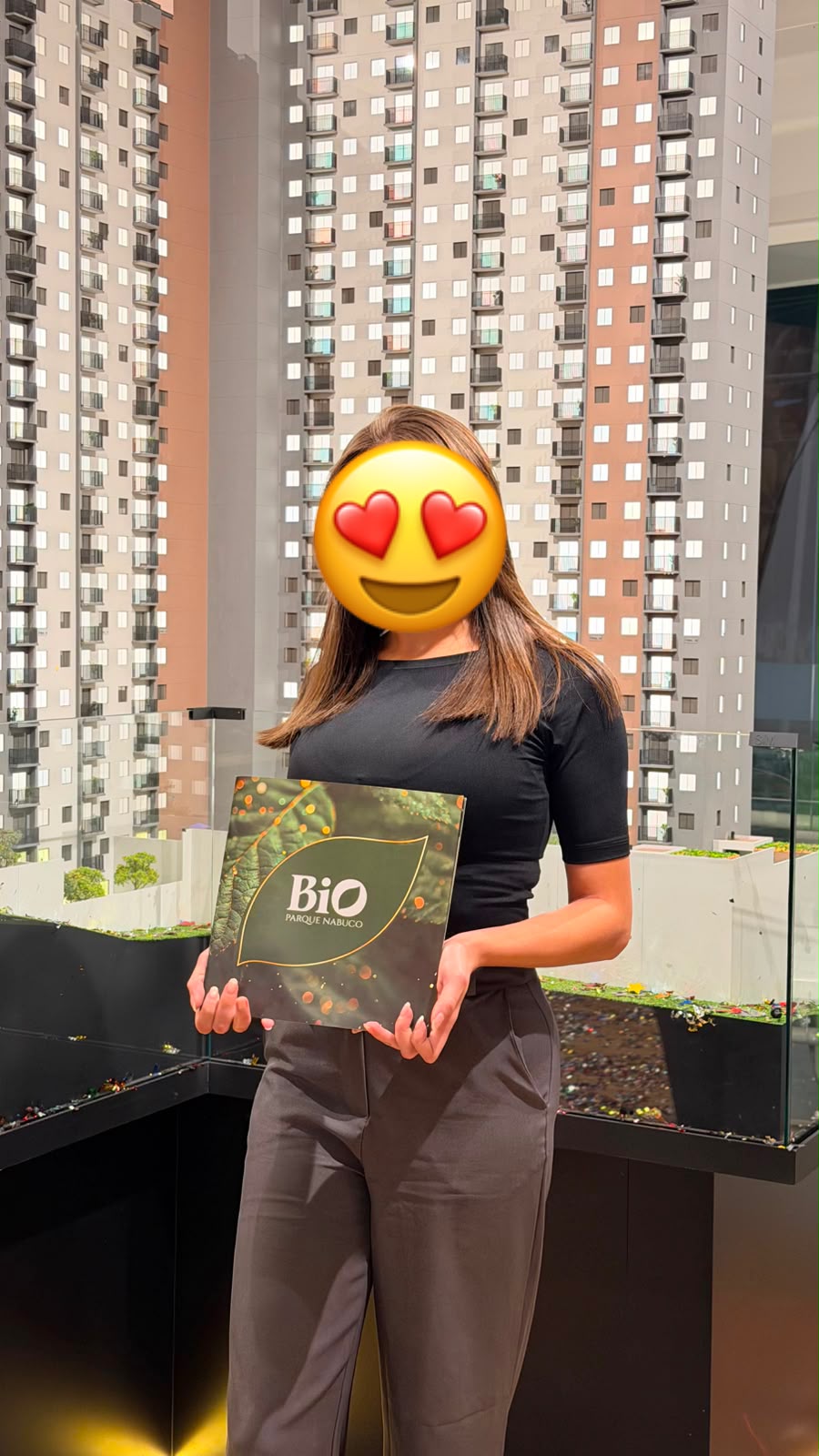 Cliente com material do Bio Parque Nabuco, identidade preservada